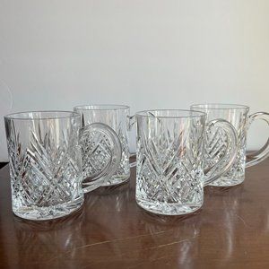 Crystal Mugs Cristal d'Arques - France Set of Four